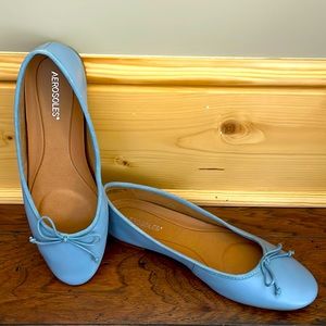 EUC Aerosoles pale blue ballet flats size 10.5